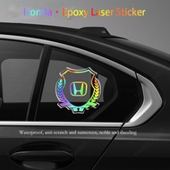 Car Body Color Laser Decoration Car Logo Stickers Are Noble and Dazzling for Honda Civic Jazz Fit Spirior Accord Vezel Brio Shuttle Cr-V City Hr-V Accessories