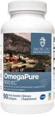 OmegaPure 900 EC - Alaskan IFOS Five-Star Certified Omega 3 Fish Oil - EPA DHA Fish Oil Supplement- 