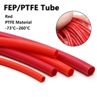 3/5M Red PTFE Tube Diameter 1/2/2.5/3/4/5/6/7/8/10mm High Temperature Insulated Extruder J-head Rigi