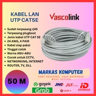 50M UTP RJ45 Cat5E ORIGINAL VASCOLINK 50 Meter Cat5E LAN Cable