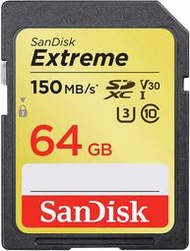 最新版 [150MB's] SanDisk EXTREME 64G 64GB SDHC U3 4K錄影相機卡