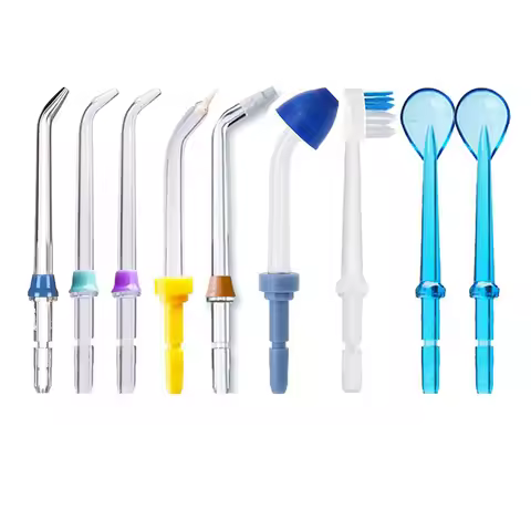 9 Pcs/set Replacement Tips For Waterpik Water Flosser Jet Tips For Waterpik Oral Irrigator & Dental 