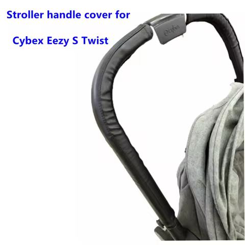 New Leather Handle Cover Compatible with Cybex Eezy S Twist Stroller Pram Bar Sleeve Case Armrest Co