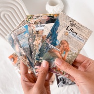 [INFINITYSTUFF] 1 set contains 16 junk Journaling material MEDIUM size junk journal stickers