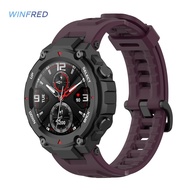 Silicone Watch Strap Band Replace for Huami Amazfit T-Rex Pro/Amazfit T-Rex [winfreds.my]