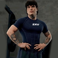 2XU Style Men's Compression Top Breathable Short Sleeve Athletic Tight Shirt for Gym Workout Running