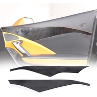 Pelekat Panel Tepi Atas Speaker Pintu Kereta Serasi dengan Corvette C7 Stingray 2014-2019 Serat Karb