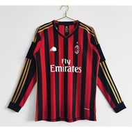 S-XXL         2013 2014 Retro Ac Milan Jersey Football 13 14 SHort Long Sleeves KAKA RONALDINHO Socc