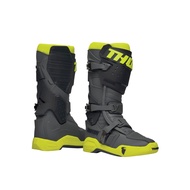 THOR MX - RADIAL BOOTS - GRAY / FLUO YELLOW