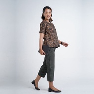 [✅Baru] Blouse Wanita Batik Lengan Pendek Margaria - Gita Series