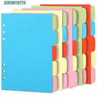 JEROMYBF Index Pagination Subject Stationery 5pcs/set Planner Refill Papers Classified Lables Index 