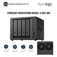 Synology DiskStation DS925+ 4-Bay NAS Network Attached Storage (NAS) with Dual 2.5GbE LAN | AMD Ryze