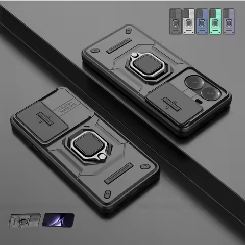 For Poco X7 Pro Case Cover Xiaomi Poco X7 Pro Capas Stander Shockproof Colour Back Bumper Armor Ring
