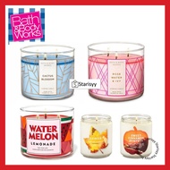 BBW Candle 3 wick candles Bath &amp; Body Works Candle Single wick candle Cactus Blossom Rose Water and ivy Watermelon lemon