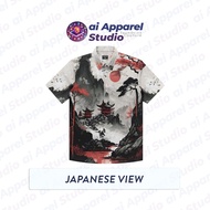 KEMEJA Premium Short Sleeve Adult Shirt - Ai Apparel Studio x HMSTR - Japanese View