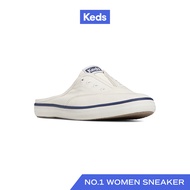 KEDS รองเท้าผ้าใบ เปิดส้น รุ่น MOXIE MULE TWILL สีขาว ( WF67819 )