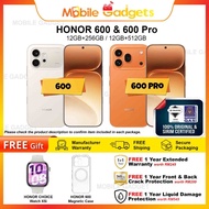 [READY STOCK] HONOR 600 5G / HONOR 600 Pro 5G (12GB+256GB/512GB) | Orignal Malaysia New Set