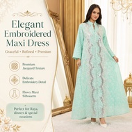 AB506 Jubah Abaya Muslimah 2026 Women Jalabiya Ethnic Long Dress Baju Raya Trendy