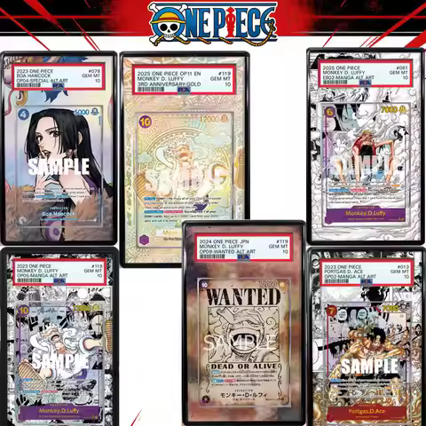 Anime Card Extended Art Display Case for One Piece Opcg Luffy Zoro Sanji Nami Anime Game Collection 