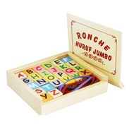 Mainan Edukasi Anak - Balok Kayu - Ronche Jumbo Huruf Abjad Edukatif