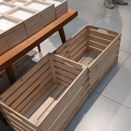 Multifunctional Mahogany Wood STORAGE BOX 50 x 40 x 40