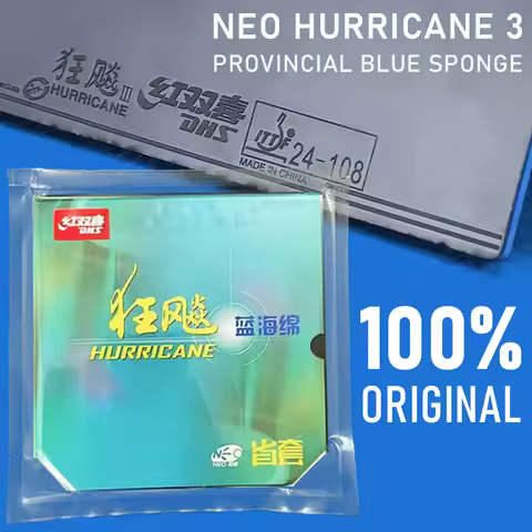 DHS Neo Hurricane 3 Provincial Blue Sponge Table Tennis Rubber Sticky Professional Ping Pong Rubber