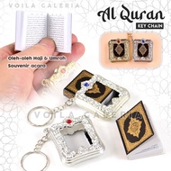 GANTUNGAN Key chain Keychain - Al quran mini Key chain Islamic Souvenir By haji umroh