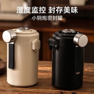 Small Steel Cannon Coffee Bean Sealed Jar Vacuum OneWay Exhaust Storage Jar Bean Storage Jar Bean Cu