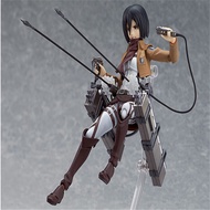 Anime Attack on Titan 203 Mikasa Ackerman Figma Action PVC Figure Collectible Toy Model Figurine Doll 15cm