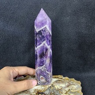 แท่งหินเชฟรอนอเมธิสต์ หินอเมทิสต์ อเมทิสต์(chevron Amethyst)Amethyst สูง 17.5 ซม.กว้าง 3.9 ซม.หนา 3.6 ซม.น้ำหนัก 425.8 g.