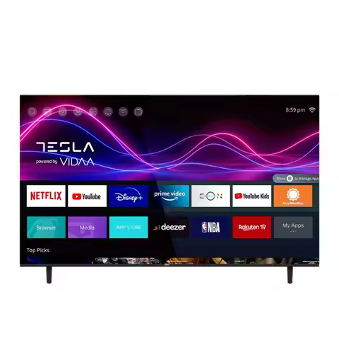 43 Inch Android Smart TV 1K/Full HD 1080P with WiFi | Ultra-Thin Frameless Design Global Voltage 100