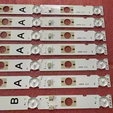 7pcs/set LED Strip for SONY TV KDL-48WD650 KDL-48WD653 KDL-48W650D KDL-48W653 KDL-48W655 LB48009 V1_