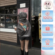 Cotton feltJacket Embossed printing Boxy Millon D0llar Jacket FAFIC studio cotton felt 2-way zipper 