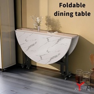 YSSH Folding Dining Table Small Household Dining Table Foldable Table Large Round Table 32HV
