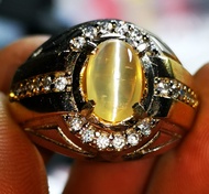 Batu permata natural oval cats eye