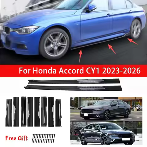 For Honda Accord CY1 2023-2026 Side Skirt Extension Splitter Lip Racing Modified Side Spoiler