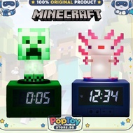 PopToy .SGCreeper and Axolotl Alarm Clock with in-Game Music & Night Light Fun Gift for Minecraft Fa
