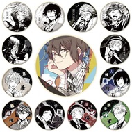 58mm Anime Bungo Stray Dogs Nakajima Atsushi Kunikida Doppo Ryunosuke Akutagawa Cosplay COSTUME Badg