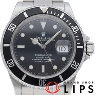 二手勞力士潛航者日曆型 16610LN(K) 不鏽鋼男士腕錶，黑色，拋光，2001 年，成色極佳，原廠錶盒和保固卡