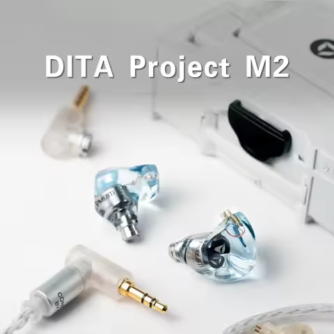 DITA Project M2 Wired Earphones with Carbon Titanium Dynamic Drivers In-Ear HiFi Audiophile-Grade So