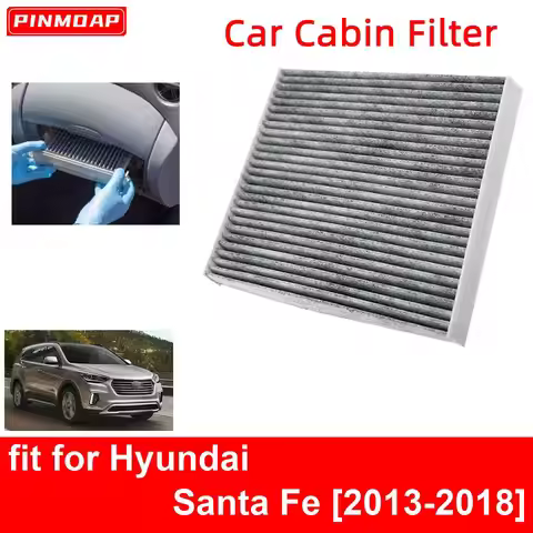 Car Cabin Air Filter for Hyundai Santa Fe 2013-2018 Auto Filters Carbon Fiber CF11819 3SF79-AQ000 97