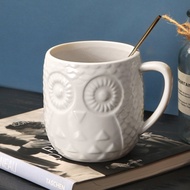 IVORY OWL CERAMIC MUG