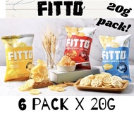 [12pack x 20g] FITTO Popped Grain snack Original/ BBQ/ cheese