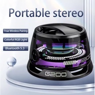 Portable Bluetooth 5.3 TWS Speaker with 300mAh Magnetic Subwoofer for Clear Sound and Strong Bass - 