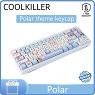 CoolKiller polar Theme Key Cap 61/68/75/87/98/104 key PBT thermal sublimation mechanical keyboard