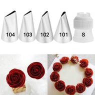 #101 #102 #103 #104 Piping Nozzle for Creating Rose Petal Shape Decorating Icing Tip Baking &Pastry 