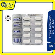Actimol Paracetamol 650mg Tablet 10s (Strip)