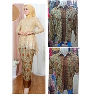 (COD) Mikha Tulle Couple Kebaya Set By Kheisa-Shop - Gold