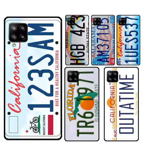 USA LICENSE NUMBER PLATES For Samsung Galaxy A05 A06 A16 A26 A54 A34 A14 A22 A32 A52 A55 A35 A15 A53