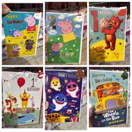 英國🇬🇧直送 Cocomelon, baby shark,winne the pooh, Peppa Pig 生日卡